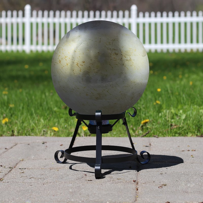 10" Mercury Glass Metallic Mirrored Outdoor Garden Gazing Ball