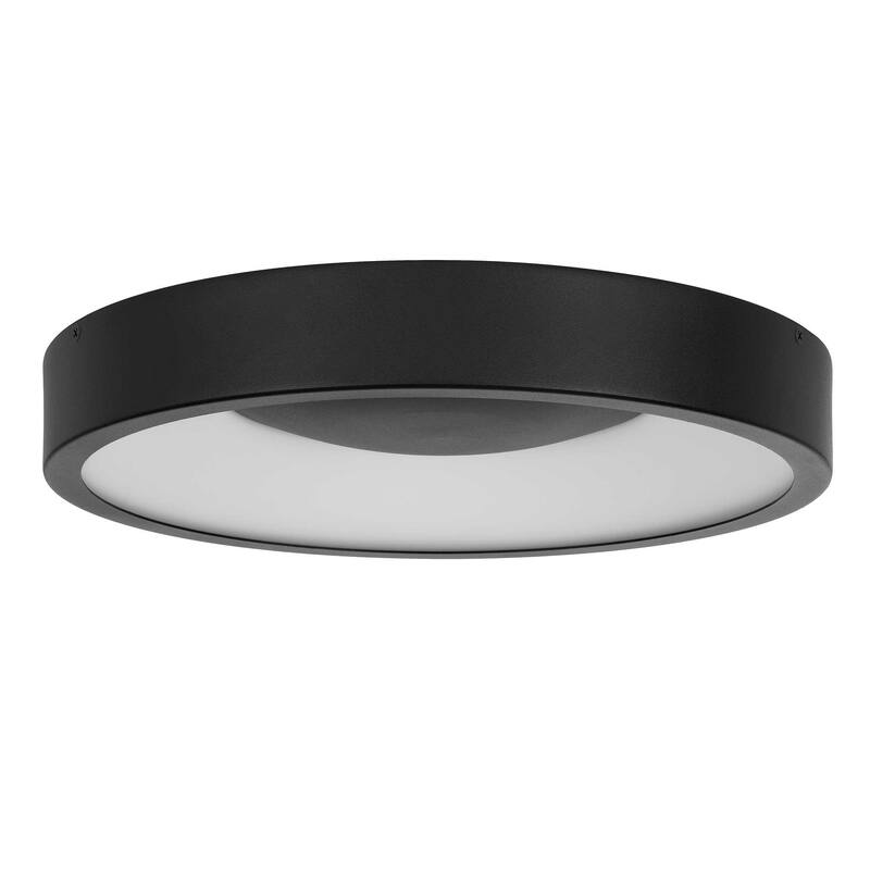 14 inch Black LED Flush Mount
