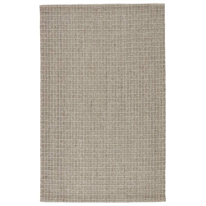 Bauer Natural Solid Color Wool and Sisal Blend Area Rug - Gray - 2' x 3' - Rectangle