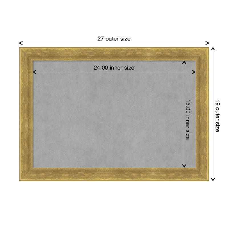Amanti Art Angled Gold Framed Magnetic Board - Board Size 24x16