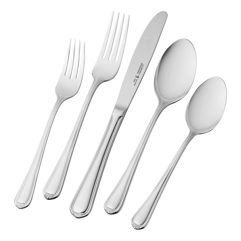 Henckels Alcea Flatware Set, 20-Piece, Silver - 20-pc - Stainless Steel - 20-pc