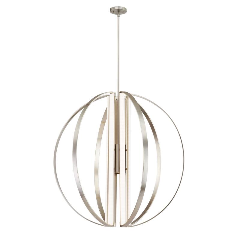 Liv 36" LED 7-Light Chandelier - Brushed Nickel