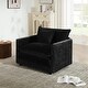 preview thumbnail 156 of 162, Cloud Chenille Upholstered Modular Sectional Sofa with DIY Combination Design Black Accent Chair
