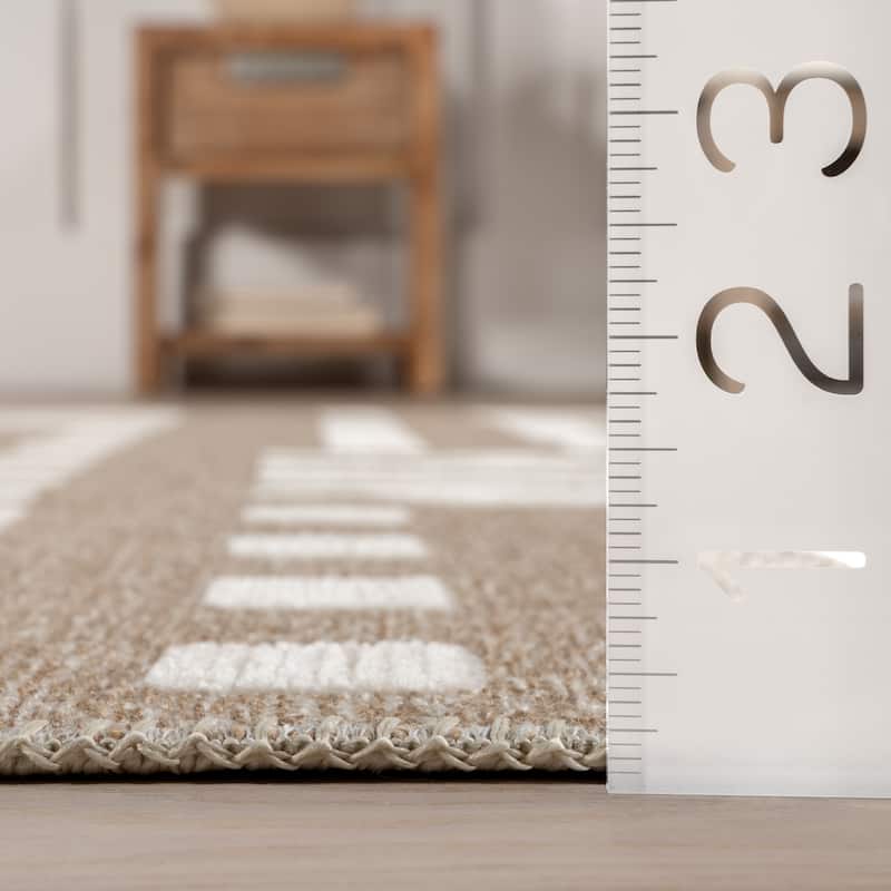 Nuloom Mina SuperiorWash Modern Stripes Reversible Machine Washable Area Rug