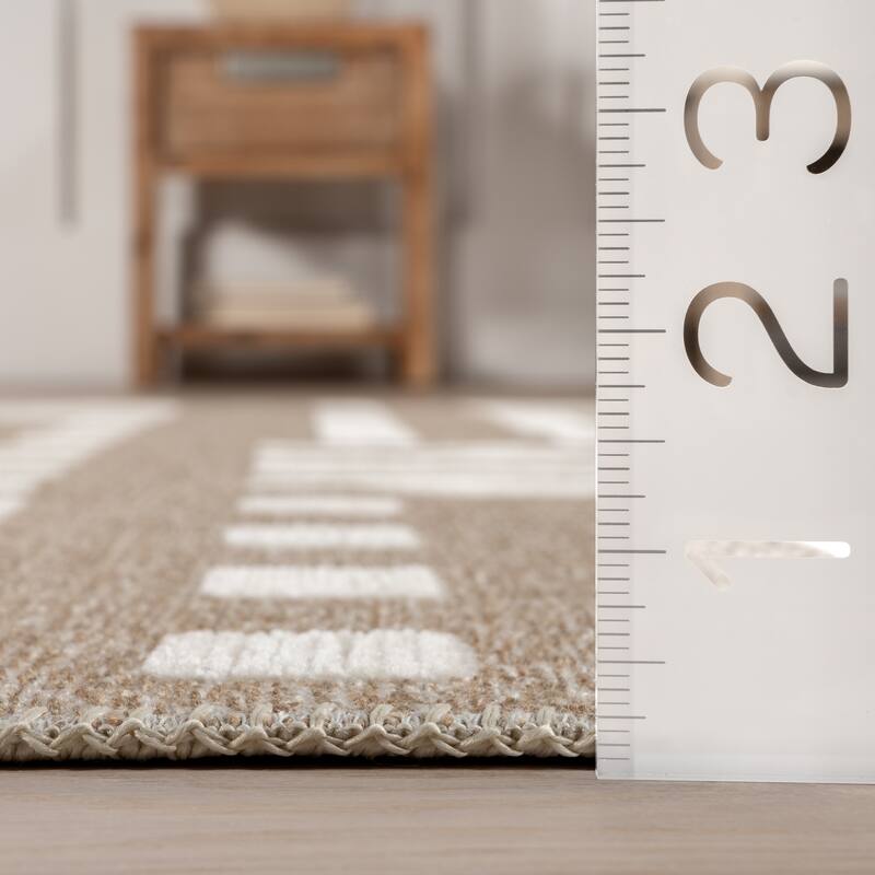 Nuloom Mina SuperiorWash Modern Stripes Reversible Machine Washable Area Rug