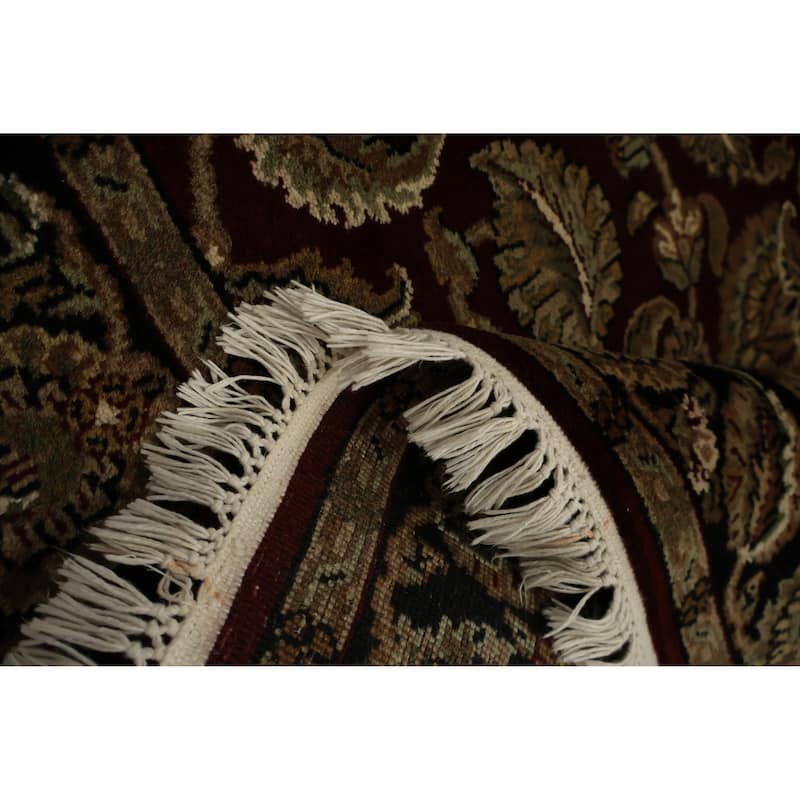 Hand Knotted Oriental 100% Wool Carpet Traditional Floral Red Agra Area Rug - 6' 0'' X 4' 1''