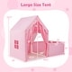 preview thumbnail 6 of 28, Gymax Kids Play Tent w/Playpen Yard Door Curtains Windows Star Lights