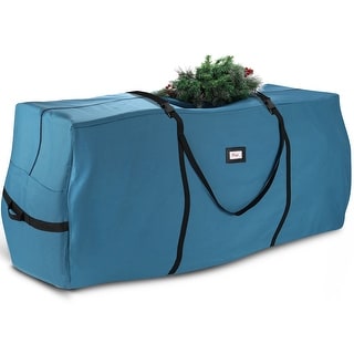 StorageBud Waterproof Christmas Tree Storage Bag for Holiday - Artificial Christmas Tree Box with Handles & Sleek Dual Zipper