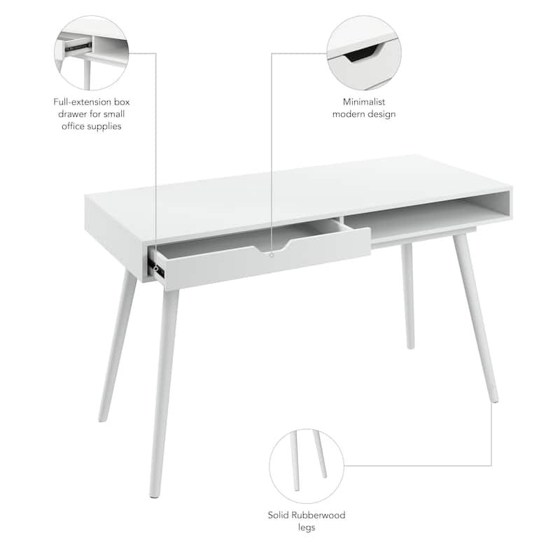 Bush Furniture Nora 54W Writing Computer Desk with Storage
