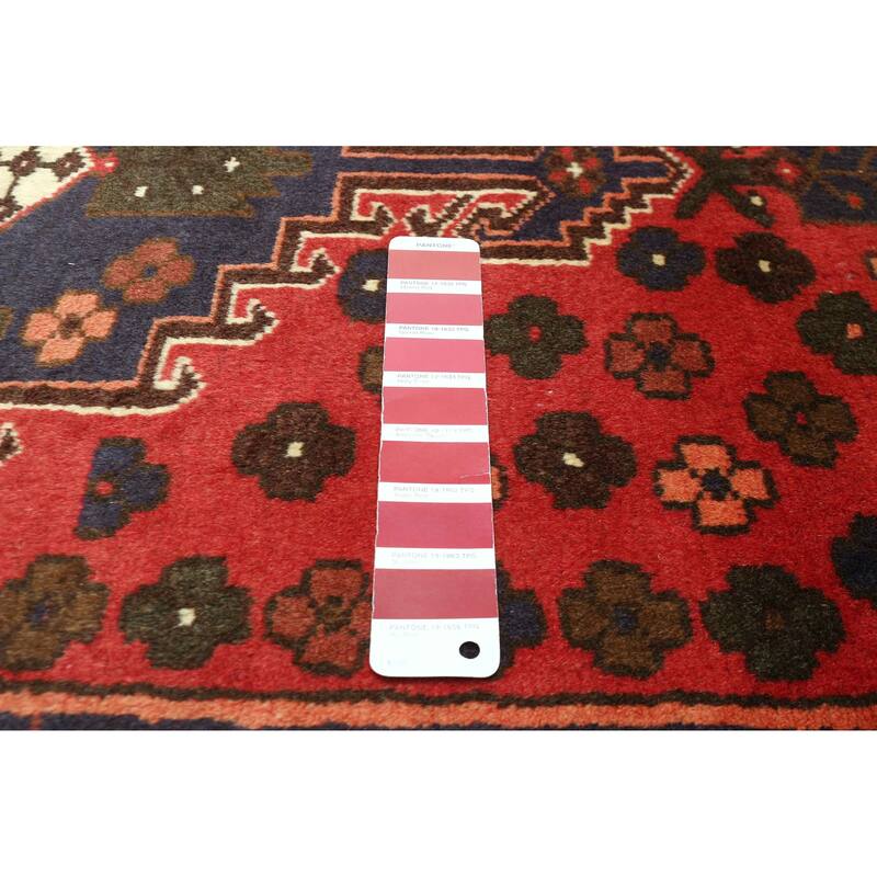 ECARPETGALLERY Hand-knotted Andelz Red Wool Rug - 3'2 x 5'0