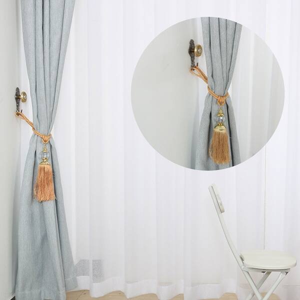Shop 2pcs Curtain Tiebacks 24 Inch Holdback Decorative Rope Tassel