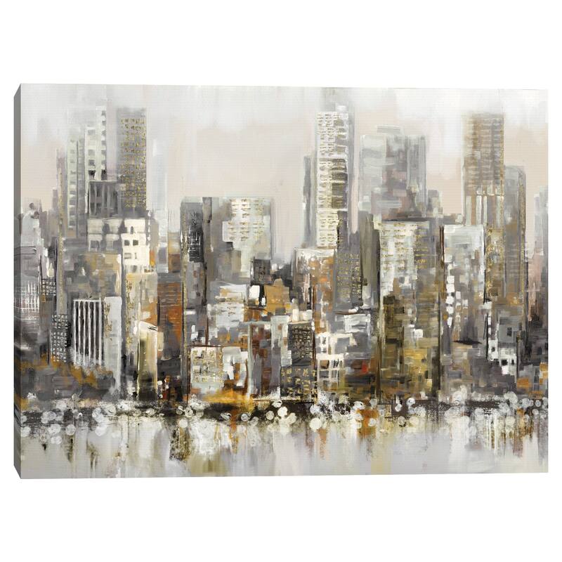 Urban Focus Gold by Studio Arts Canvas Art Print