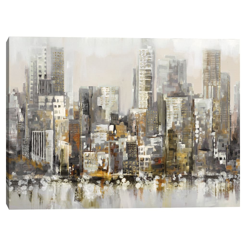 Urban Focus Gold by Studio Arts Canvas Art Print
