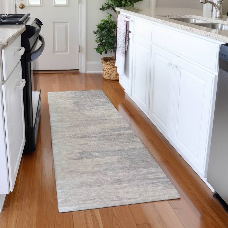 Premium Washable Super Soft Modern Ombre Mayfield Rug - Ivory - 2'3" x 7'6"