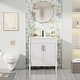 preview thumbnail 23 of 45, 24"/30"/36" Retro Bathroom Vanity W/ Drop in Sink Combo Cabinet Set White - 30"