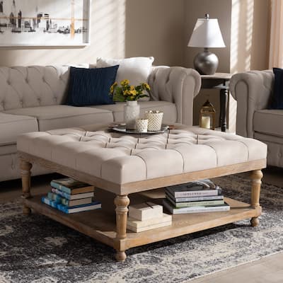 The Gray Barn Windy Ridge Modern and Rustic Cocktail Ottoman