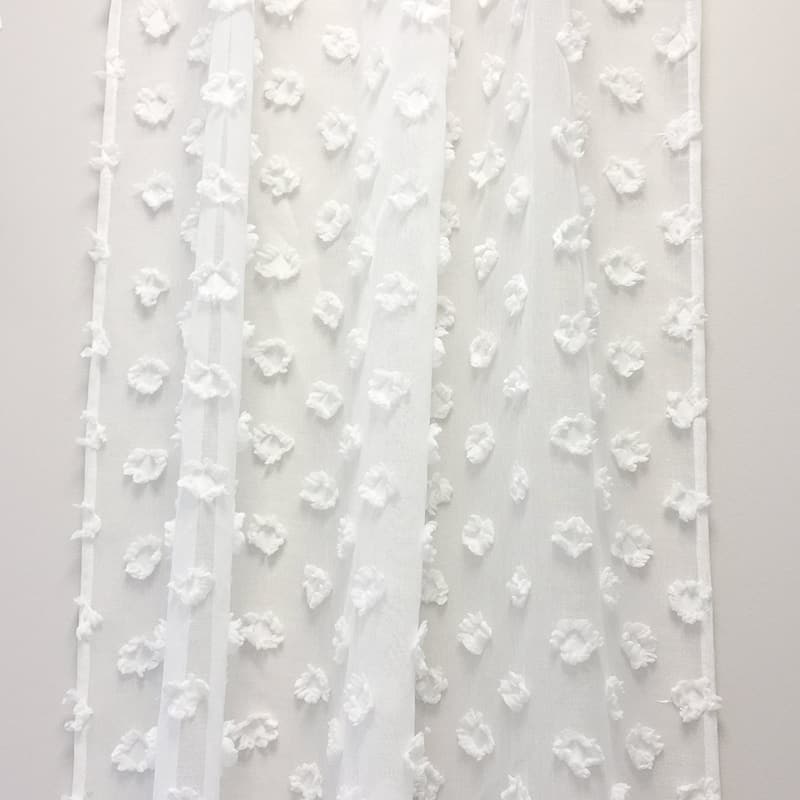 DriftAway Olivia White Voile Chiffon Sheer Window Curtain Panel Pair