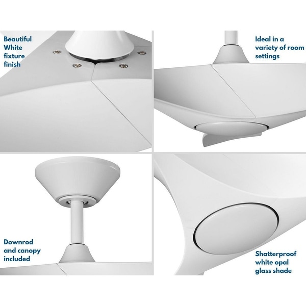 中華のおせち贈り物 LED White 3-Blade 52-Inch Collection Ryne DC Indoor Motor トップス