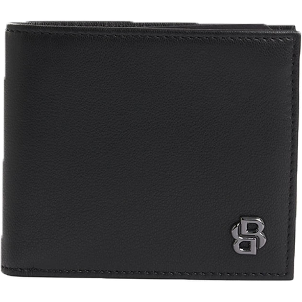 Hugo Boss Men's Bold Icon Logo Wallet, Black Currant