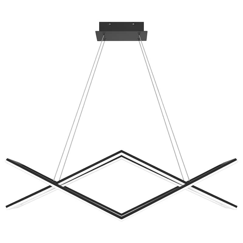 Newman LED Linear Chandelier in Matte Black