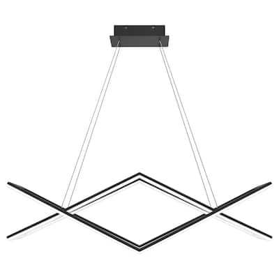 Newman LED Linear Chandelier in Matte Black