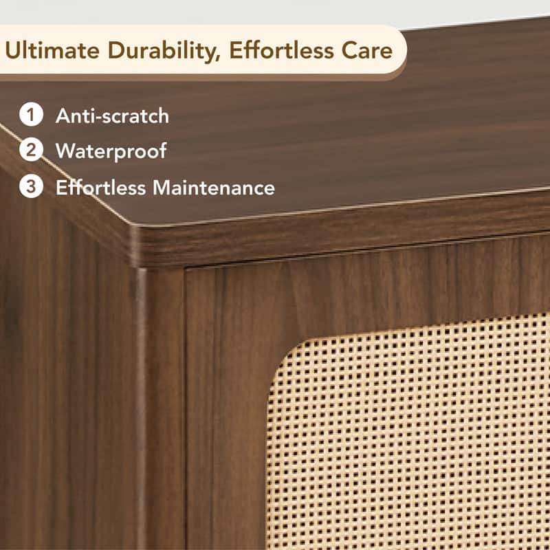 Spruce & Spring 62" Bohemian TV Stand Modern Media Console Entertainment Center