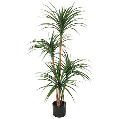 Artificial Dracaena Tree, Realistic Fake Dracaena Plant for Home Decor