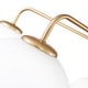 preview thumbnail 16 of 29, 5-Light Modern Linear Sputnik Branch Kitchen Island Light Clear Glass Globe Bubble Chandelier for Dining Room