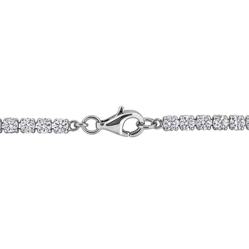 Miadora 10ct TGW Multi-Created Gem Station Bracelet in Sterling Silver - 7.25 in