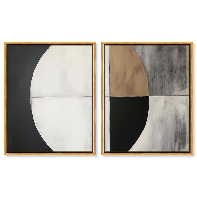 Woodland Whisper II Canvas Set of 2 by Art Remedy - 16" x 20" - Gold
