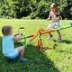 preview thumbnail 2 of 6, Kids Seesaw Swivel Teeter-Totter, 360 Degrees Rotating(4 Seats) - 74.8"L x 74.8"W x 39.37"H