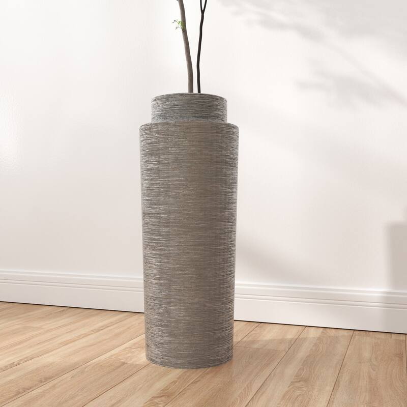 Acroma 12.9" Ceramic Floor Vase 2-set Decoration For Home Office Decor.