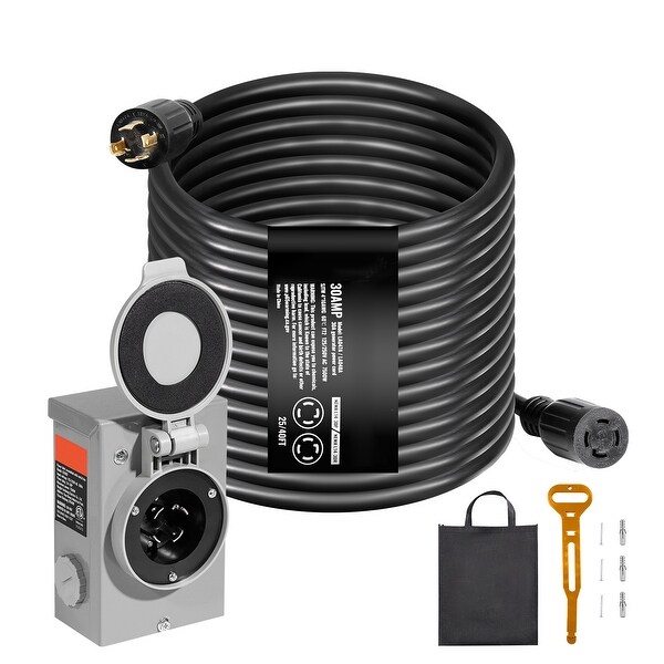 ◆大光電機◆LED照明器具◆DCL-41351◆2021年製◆2506TL2◆ Generator Cord and Power Inlet Box Kit for RV Outdoor, ETL Listed