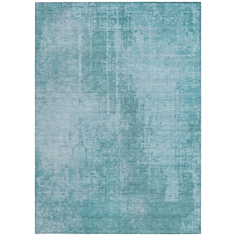 HomeRoots Abstract Transitional Rectangle Outdoor Rug