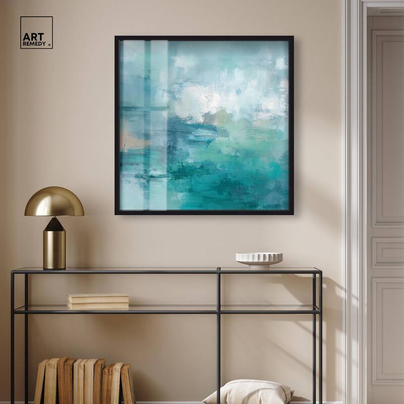 Green Blue II Shadowbox by Art Remedy