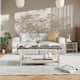 Option Acacia Gray Top/Rustic White Frame