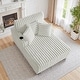 preview thumbnail 37 of 53, 41.7" W Upholstered Plush Corduroy Chaise Lounge with Pillows