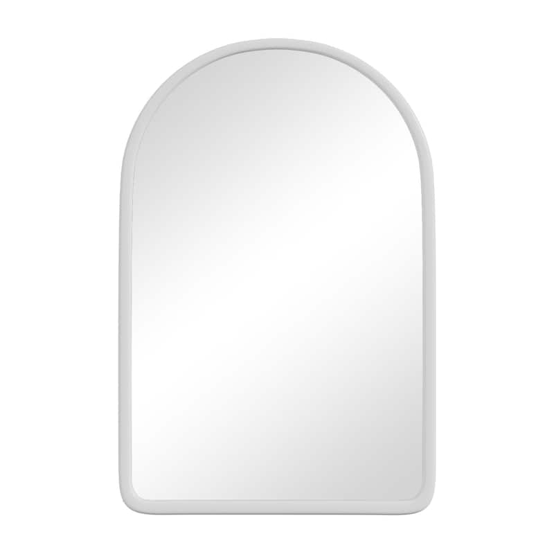 Arched Bathroom Medicine Cabinet with Mirror Wooden Framed Wall Mounted Recessed Cabinets for Bathroom Vanity
