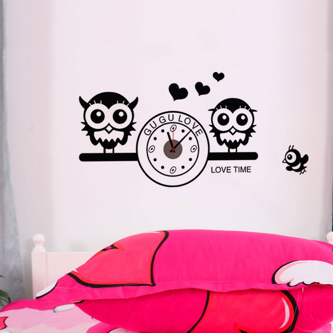 Shop Removable Owl Vinyl Diy 3d Wall Clock Art Home Room Time