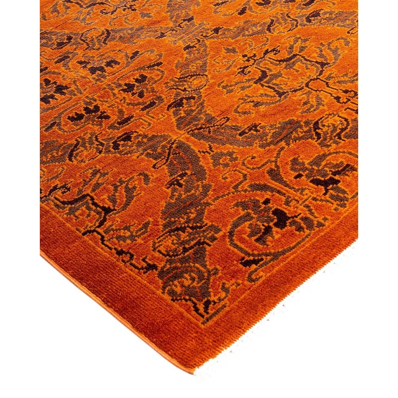 Vibrance One-of-a-Kind Handmade Area Rug - Orange, 5' 2" x 6' 4" - 5' 2" x 6' 4"