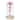 Roses Flower in Glass Dome Crystal Flower Gifts Display with LED Light Pink