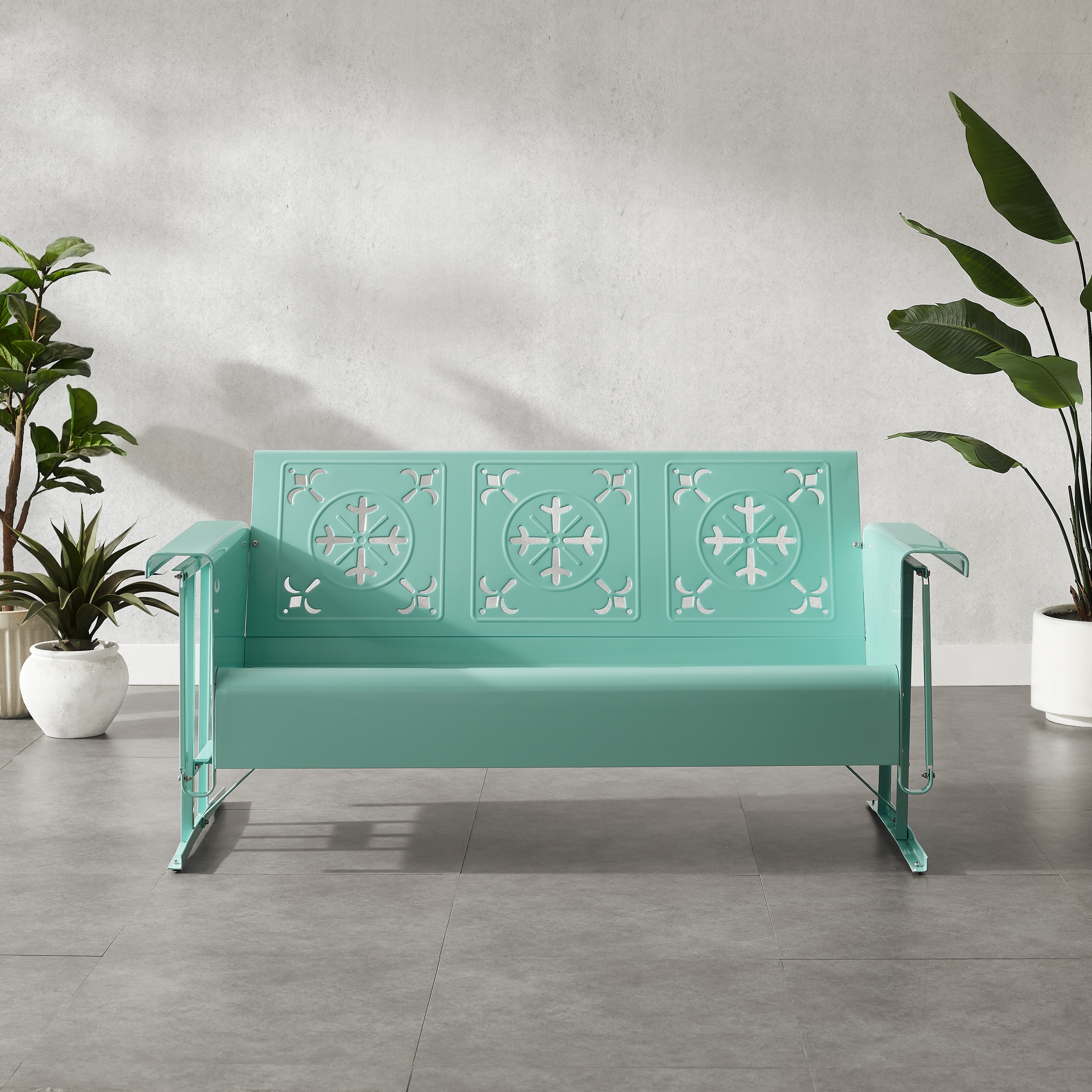 Crosley Azalea Retro Outdoor Sofa Glider