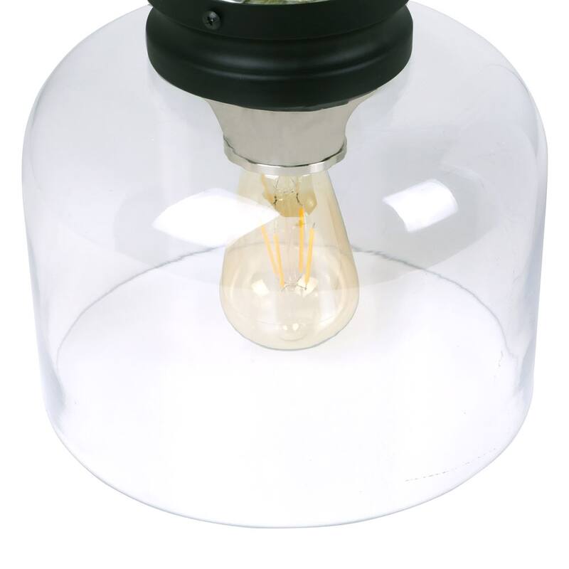 Designers Fountain Ezra Single Light 9" Wide Semi-Flush Ceiling