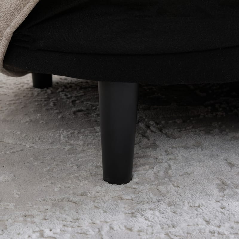 73.82" Modern Plush Chenille Wide Curved Sofa with Pillows