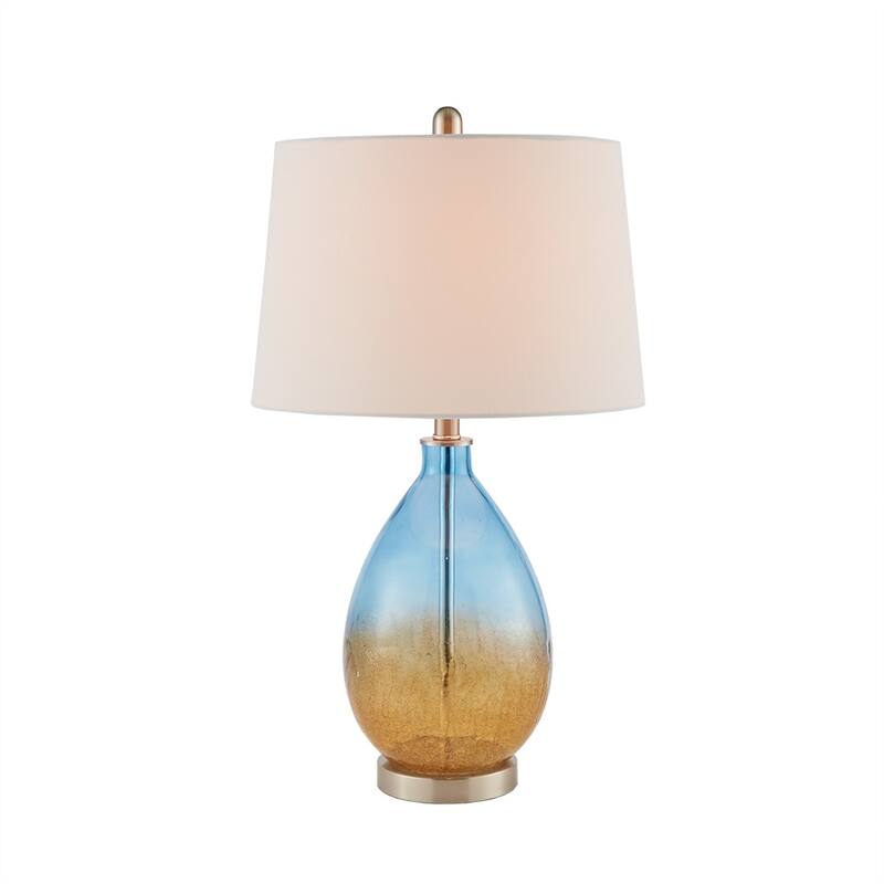 Cortina Ombre Glass Table Lamp, Set of 2 for living room,bedroom,and dining room