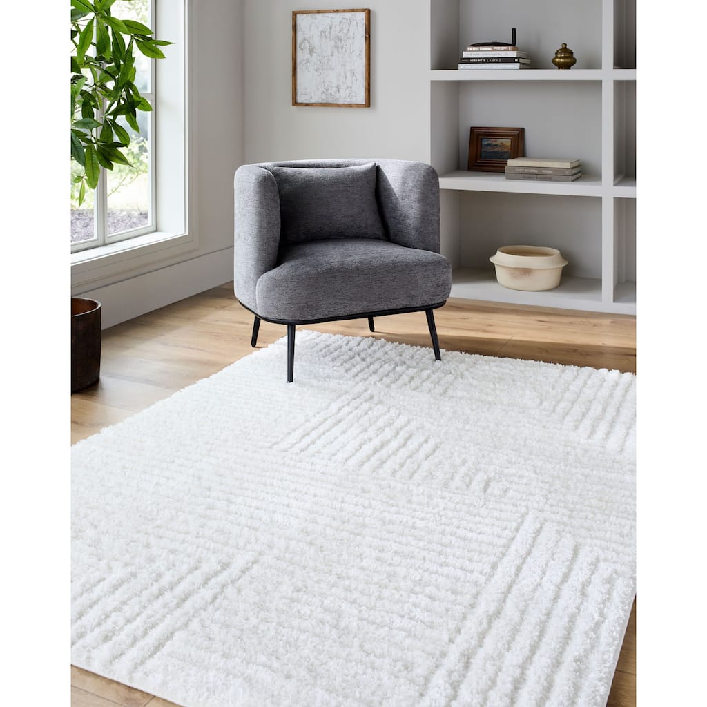 Livabliss Modern & Contemporary Nomadic Abstract Area Rug.