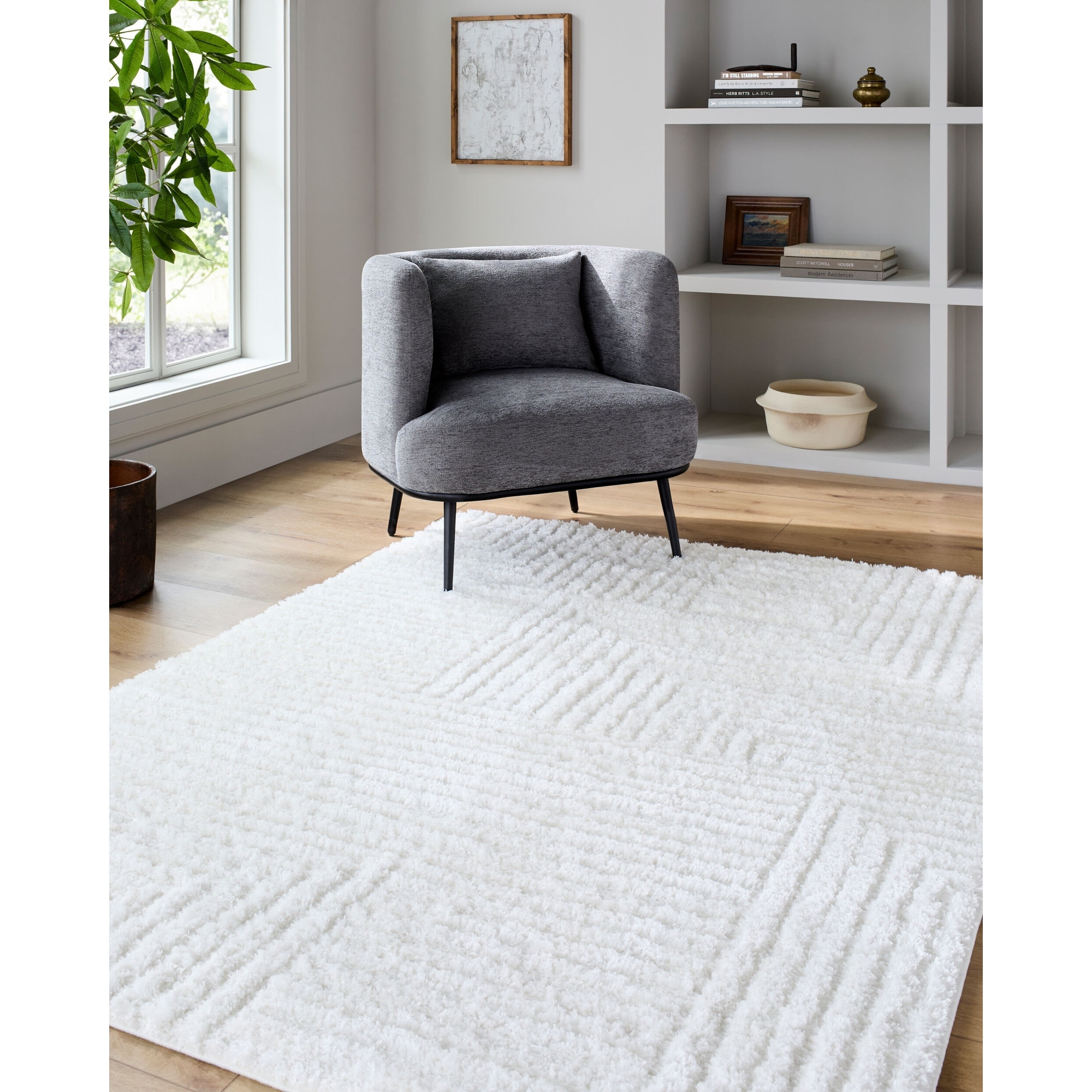 Livabliss Modern & Contemporary Nomadic Abstract Area Rug.
