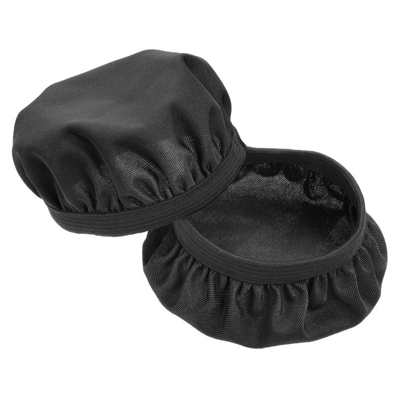 1 Pair Black Fabric Headphone Covers, Fits 3.54"-4.33" Earphones