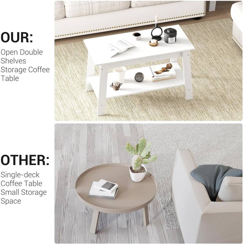 Coffee Table, 31.49'' Small Living Room Tables