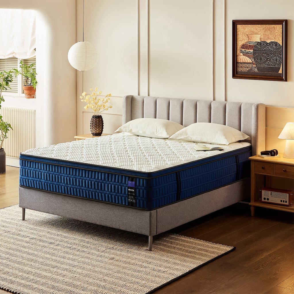 14 inch Hybrid Mattress Medium-Firm Gel Memory Foam Fiberglass-Free